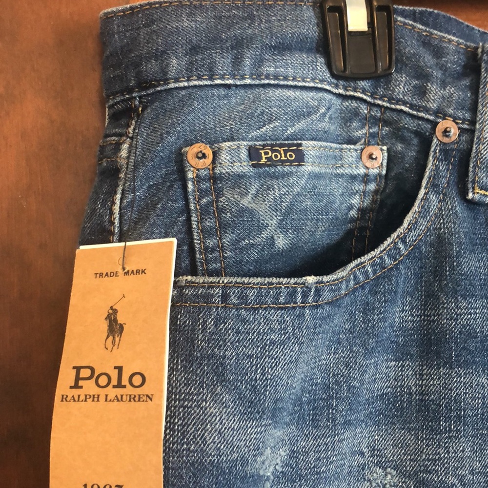 POLO RALPH LAUREN DISTRESSED JEANS 34/34 🍁